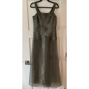 Alex Evenings Formal Long Evening Dress, Maxi Size 6 Sage Green, With Shawl.